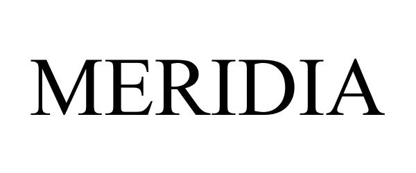 Trademark Logo MERIDIA