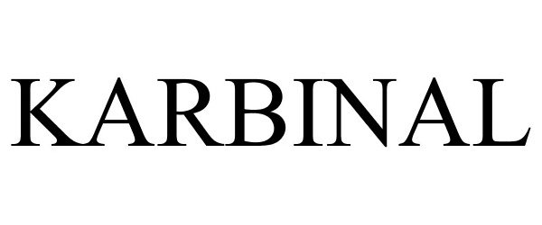 Trademark Logo KARBINAL