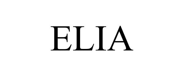 Trademark Logo ELIA