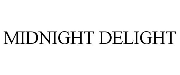 Trademark Logo MIDNIGHT DELIGHT