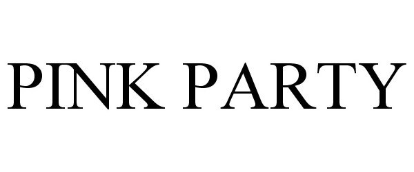 Trademark Logo PINK PARTY