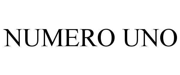 Trademark Logo NUMERO UNO