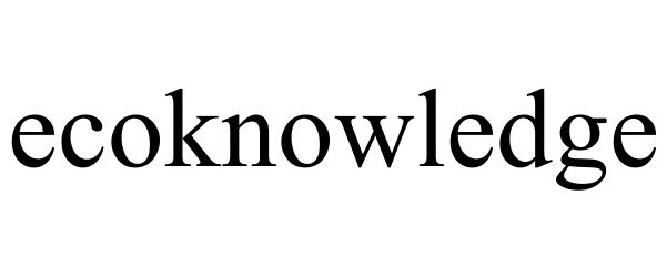 Trademark Logo ECOKNOWLEDGE