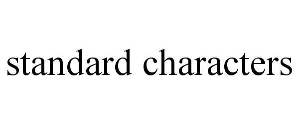  STANDARD CHARACTERS