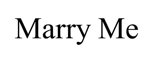 Trademark Logo MARRY ME