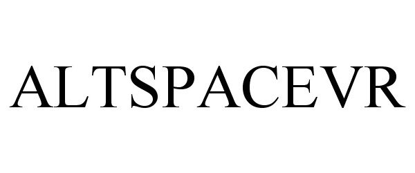 Trademark Logo ALTSPACEVR