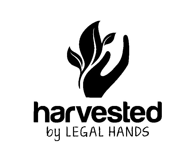 Trademark Logo HARVESTED BY LEGAL HANDS