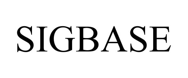 Trademark Logo SIGBASE