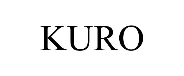 Trademark Logo KURO