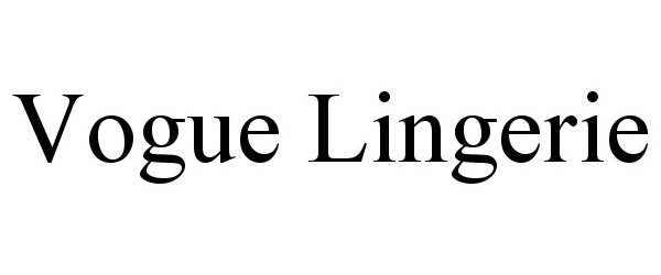 Trademark Logo VOGUE LINGERIE