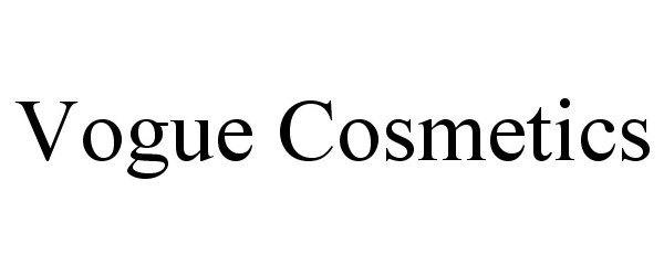 Trademark Logo VOGUE COSMETICS