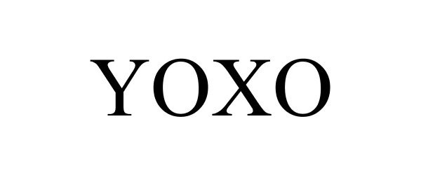 Trademark Logo YOXO