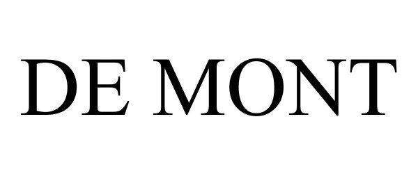Trademark Logo DE MONT
