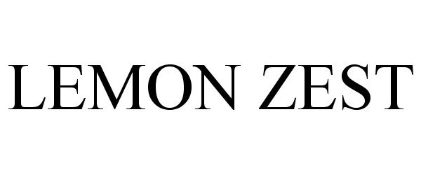 Trademark Logo LEMON ZEST