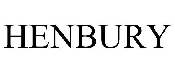 Trademark Logo HENBURY