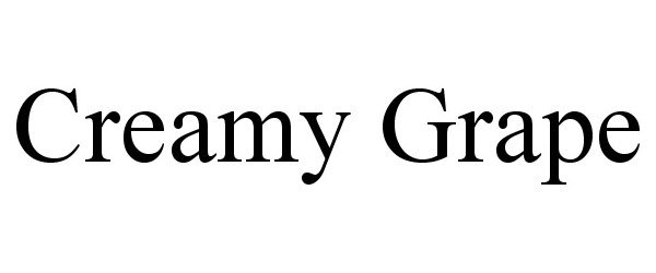 Trademark Logo CREAMY GRAPE