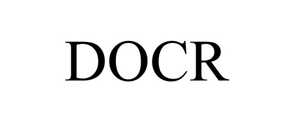 Trademark Logo DOCR