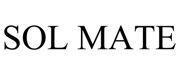 Trademark Logo SOL MATE
