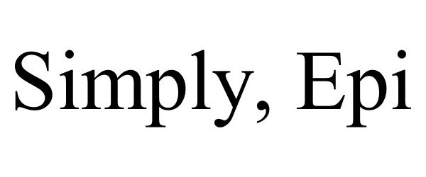 Trademark Logo SIMPLY, EPI