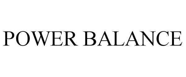 Trademark Logo POWER BALANCE