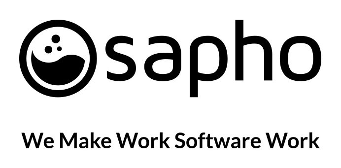 Trademark Logo SAPHO WE MAKE WORK SOFTWARE WORK