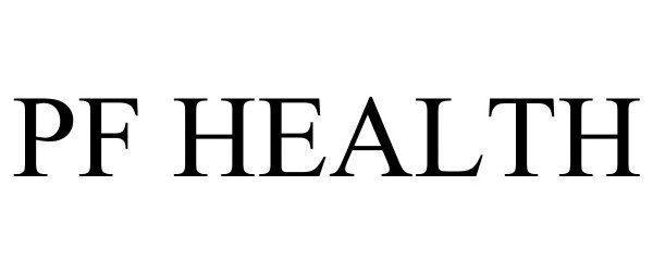 Trademark Logo PF HEALTH
