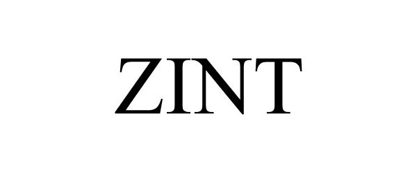 Trademark Logo ZINT