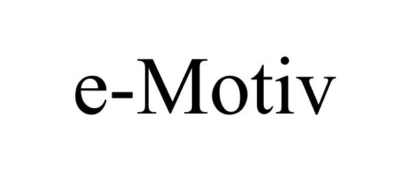 Trademark Logo E-MOTIV