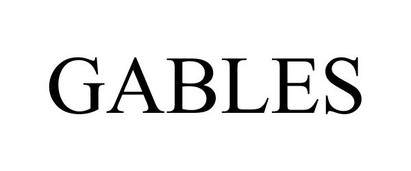 Trademark Logo GABLES