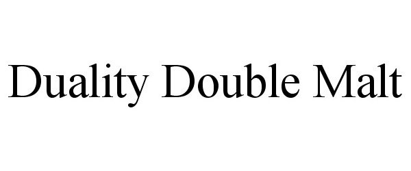  DUALITY DOUBLE MALT