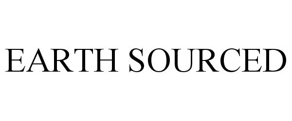Trademark Logo EARTH SOURCED