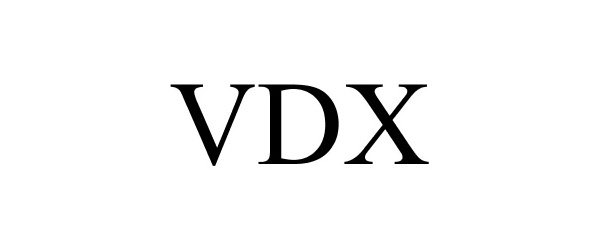 Trademark Logo VDX