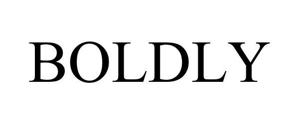 Trademark Logo BOLDLY