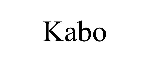 Trademark Logo KABO