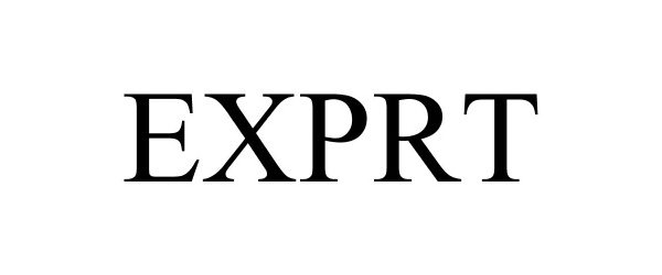 Trademark Logo EXPRT