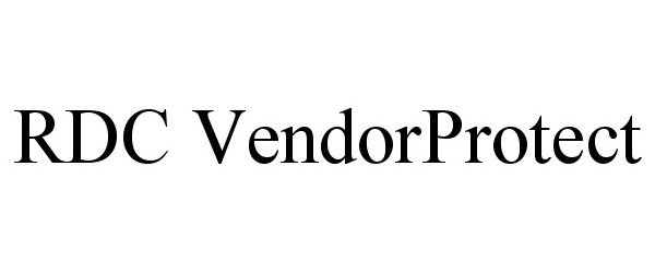Trademark Logo RDC VENDORPROTECT