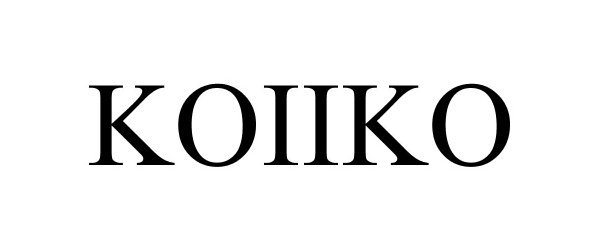 Trademark Logo KOIIKO