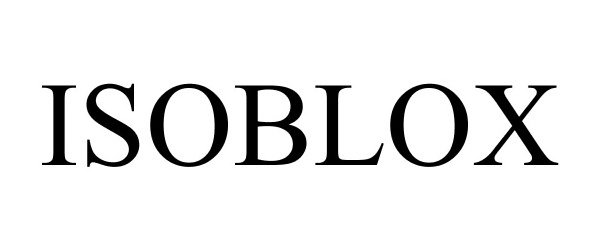 Trademark Logo ISOBLOX