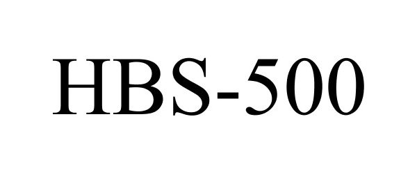 Trademark Logo HBS-500