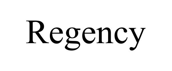 Trademark Logo REGENCY