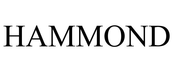 Trademark Logo HAMMOND