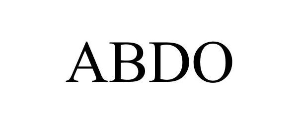 Trademark Logo ABDO