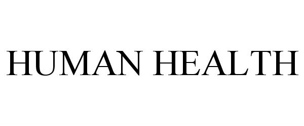  HUMAN HEALTH