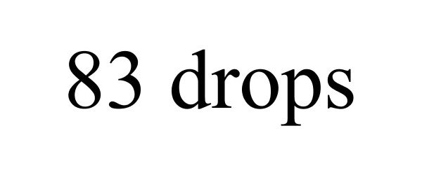 Trademark Logo 83 DROPS