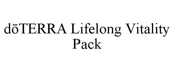  DOTERRA LIFELONG VITALITY PACK