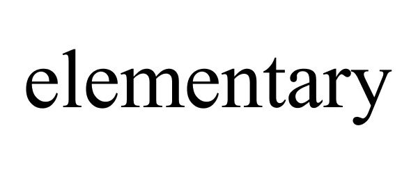 Trademark Logo ELEMENTARY