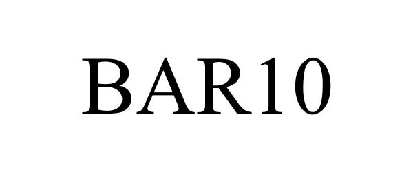 Trademark Logo BAR10
