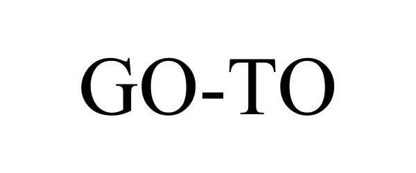 Trademark Logo GO-TO