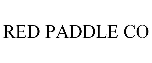 Trademark Logo RED PADDLE CO