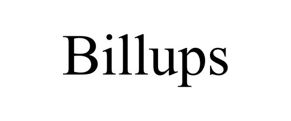 BILLUPS
